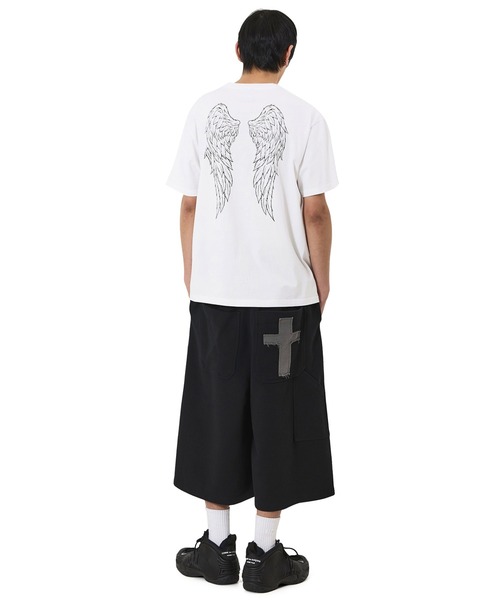 OY(オーワイ)の「『OY/オーワイ』CROSS PATCH SWEAT SHORTS/クロスパッチショートパンツ(スウェットパンツ・メンズ・ブラック/グレー・M/L)」の20枚目の写真