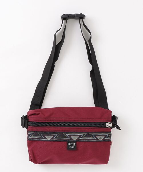 BATTLE LAKE（バトルレイク）の「【T18】【BATTLE LAKE/バトルレイク】RAINBOW FANNY PACK（ショルダーバッグ・メンズ・ブラック/オリーブ/タン/グリーン/ピンク/ブルー/パープル/マルーン/オレンジ・FREE）」の8枚目の写真