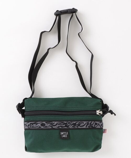 BATTLE LAKE（バトルレイク）の「【T18】【BATTLE LAKE/バトルレイク】RAINBOW FANNY PACK（ショルダーバッグ・メンズ・ブラック/オリーブ/タン/グリーン/ピンク/ブルー/パープル/マルーン/オレンジ・FREE）」の4枚目の写真