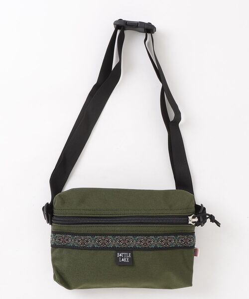 BATTLE LAKE（バトルレイク）の「【T18】【BATTLE LAKE/バトルレイク】RAINBOW FANNY PACK（ショルダーバッグ・メンズ・ブラック/オリーブ/タン/グリーン/ピンク/ブルー/パープル/マルーン/オレンジ・FREE）」の17枚目の写真
