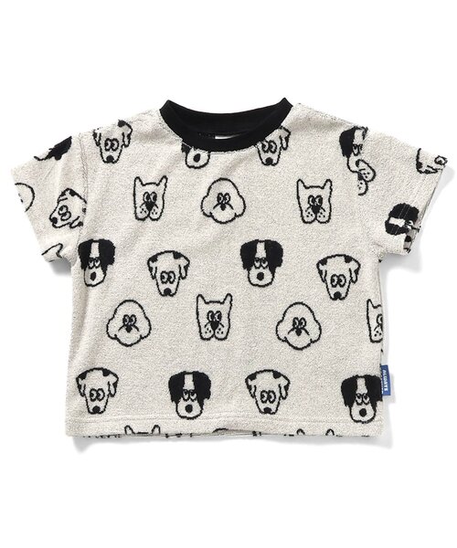 BREEZE(ブリーズ)の「【再入荷/リンク】総柄パイル半袖Tシャツ_セットアップ可(Tシャツ/カットソー・キッズ・グリーン/ピンク/イエロー/アイボリー・80/90/100/110/120/130)」の12枚目の写真