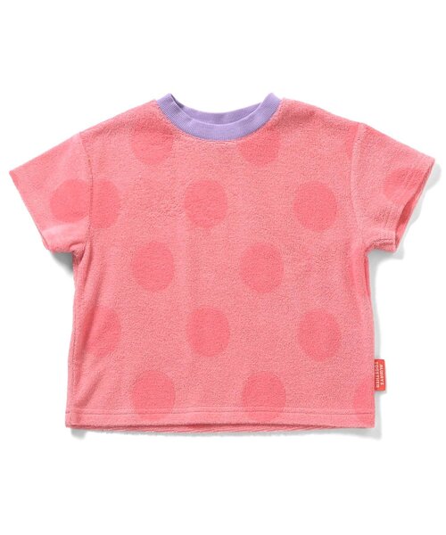 BREEZE(ブリーズ)の「【再入荷/リンク】総柄パイル半袖Tシャツ_セットアップ可(Tシャツ/カットソー・キッズ・グリーン/ピンク/イエロー/アイボリー・80/90/100/110/120/130)」の13枚目の写真