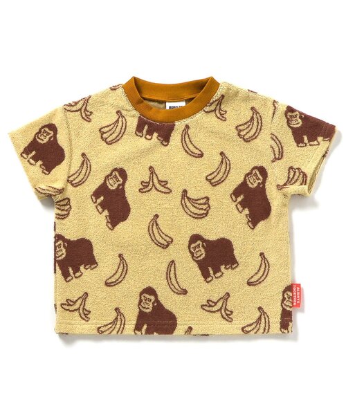 BREEZE(ブリーズ)の「【再入荷/リンク】総柄パイル半袖Tシャツ_セットアップ可(Tシャツ/カットソー・キッズ・グリーン/ピンク/イエロー/アイボリー・80/90/100/110/120/130)」の14枚目の写真