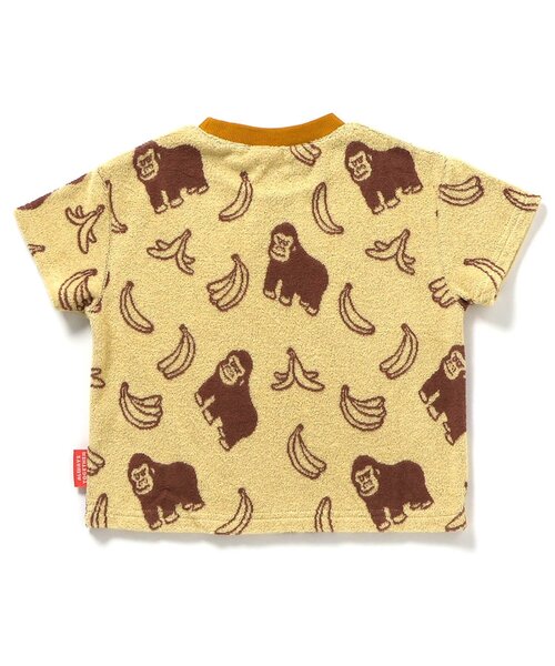 BREEZE(ブリーズ)の「【再入荷/リンク】総柄パイル半袖Tシャツ_セットアップ可(Tシャツ/カットソー・キッズ・グリーン/ピンク/イエロー/アイボリー・80/90/100/110/120/130)」の15枚目の写真