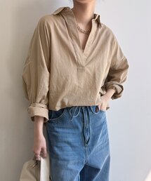 シアーリネンスキッパーシャツ