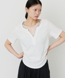 DFFUR.（ディフル）の「レースレイヤードTEE（Tシャツ/カットソー）」