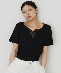 DFFUR.（ディフル）の「レースレイヤードTEE（Tシャツ/カットソー）」