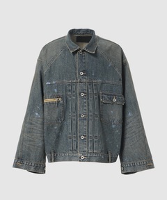 DAIRIKU / ダイリク 'Paint' Big Sleeve Denim Jacket（デニム