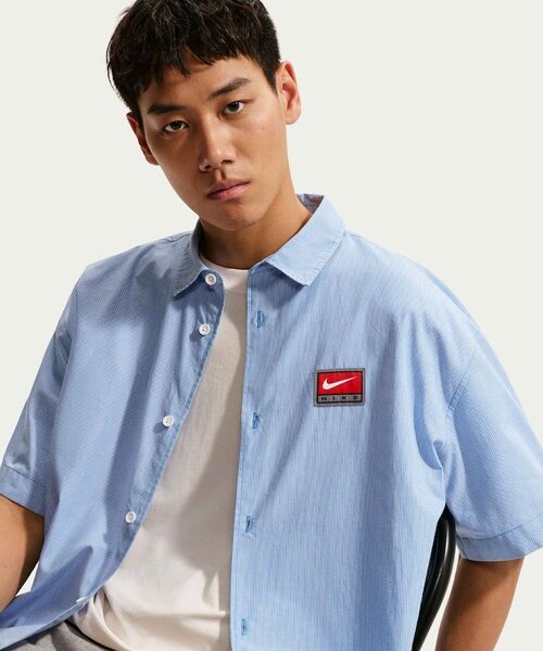 ナイキ ライフ メンズ ショートスリーブ ボタンダウン トップス / Nike
