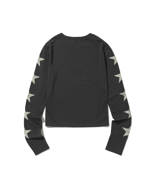 EXTRAORDINARY(エクストラオーディナリー)の「W STARLIGHT LS TEE CHARCOAL(Tシャツ/カットソー・レディース・その他・F)」の2枚目の写真