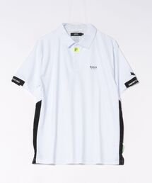 (RM)【LUXE/R GOLF】ストレッチ スムース ロゴ ポロシャツ