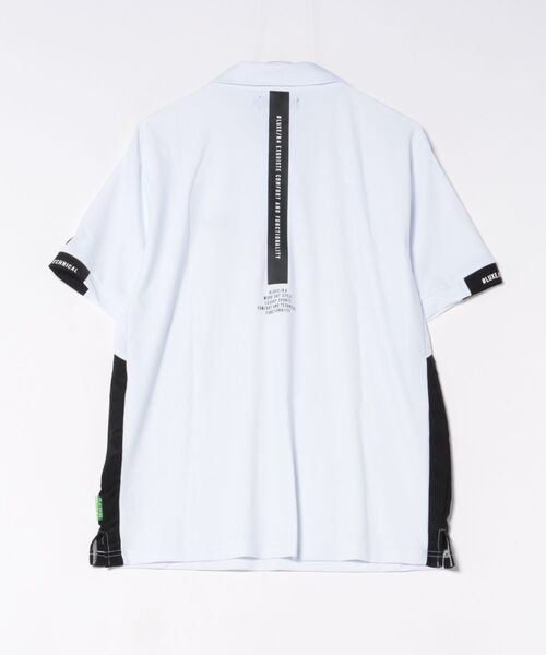LUXE/R GOLF（ラグジュ ゴルフ）の「(RM)【LUXE/R GOLF】ストレッチ スムース ロゴ ポロシャツ（ポロシャツ・メンズ・ネイビー/チャコールグレー/ブラック/ホワイト・X-LARGE/LARGE/MEDIUM）」の5枚目の写真