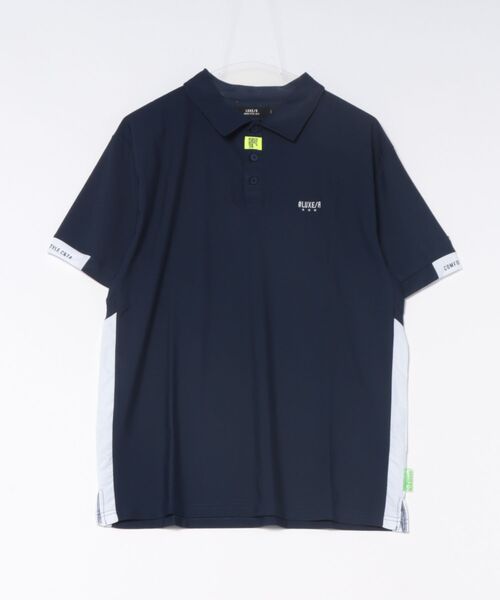 LUXE/R GOLF（ラグジュ ゴルフ）の「(RM)【LUXE/R GOLF】ストレッチ スムース ロゴ ポロシャツ（ポロシャツ・メンズ・ネイビー/チャコールグレー/ブラック/ホワイト・X-LARGE/LARGE/MEDIUM）」の9枚目の写真