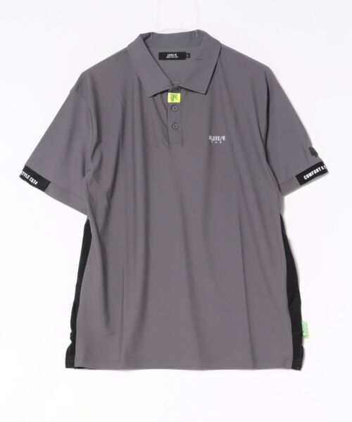 LUXE/R GOLF（ラグジュ ゴルフ）の「(RM)【LUXE/R GOLF】ストレッチ スムース ロゴ ポロシャツ（ポロシャツ・メンズ・ネイビー/チャコールグレー/ブラック/ホワイト・X-LARGE/LARGE/MEDIUM）」の8枚目の写真