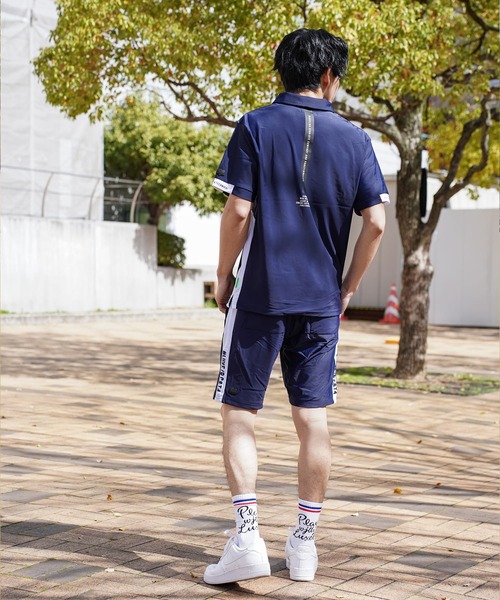 LUXE/R GOLF（ラグジュ ゴルフ）の「(RM)【LUXE/R GOLF】ストレッチ スムース ロゴ ポロシャツ（ポロシャツ・メンズ・ネイビー/チャコールグレー/ブラック/ホワイト・X-LARGE/LARGE/MEDIUM）」の14枚目の写真