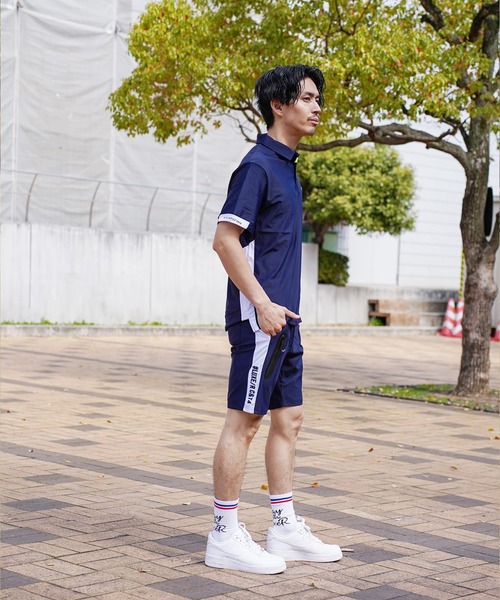 LUXE/R GOLF（ラグジュ ゴルフ）の「(RM)【LUXE/R GOLF】ストレッチ スムース ロゴ ポロシャツ（ポロシャツ・メンズ・ネイビー/チャコールグレー/ブラック/ホワイト・X-LARGE/LARGE/MEDIUM）」の12枚目の写真