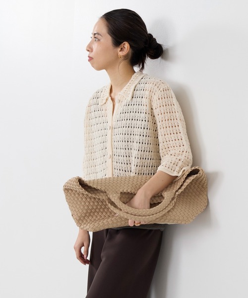 NAGHEDI(ナゲディ)の「【NAGHEDI】トートバッグ-St Barths Medium Tote(ショルダーバッグ・レディース・キャメル・M)」の7枚目の写真