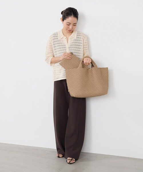 NAGHEDI(ナゲディ)の「【NAGHEDI】トートバッグ-St Barths Medium Tote(ショルダーバッグ・レディース・キャメル・M)」の10枚目の写真