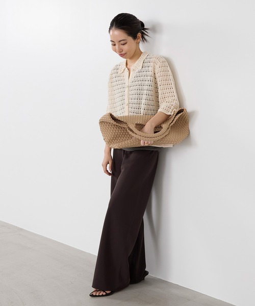 NAGHEDI(ナゲディ)の「【NAGHEDI】トートバッグ-St Barths Medium Tote(ショルダーバッグ・レディース・キャメル・M)」の11枚目の写真