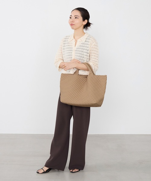 NAGHEDI(ナゲディ)の「【NAGHEDI】トートバッグ-St Barths Medium Tote(ショルダーバッグ・レディース・キャメル・M)」の12枚目の写真