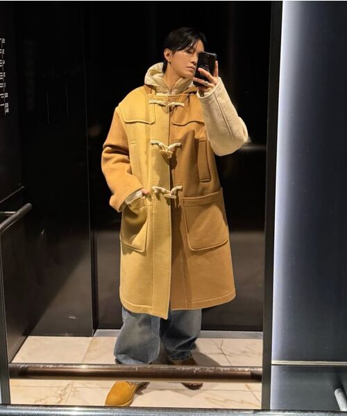AJOBYAJO（アジョバイアジョ）の「Oversized Wool Mixed Duffle Coat [BEIGE]（チェスターコート・レディース・その他・FREE）」の11枚目の写真