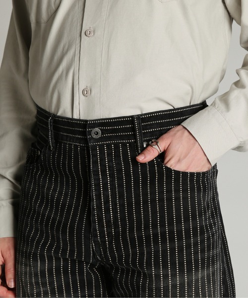 Schott(ショット)の「Schott/ショット/INDIGO CORDUROY PANTS/インディゴ コーデュロイ パンツ(その他パンツ・メンズ・ブラック/インディゴブルー・34/32/30/36)」の5枚目の写真