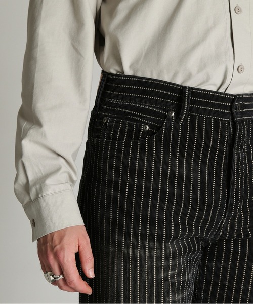 Schott(ショット)の「Schott/ショット/INDIGO CORDUROY PANTS/インディゴ コーデュロイ パンツ(その他パンツ・メンズ・ブラック/インディゴブルー・34/32/30/36)」の6枚目の写真