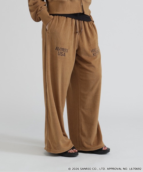 AVIREX（アヴィレックス）の「《AVIREX×HELLO KITTY》PILE PANTS（その他パンツ・レディース・ライトブラウン/ネイビー・S/M）」の3枚目の写真