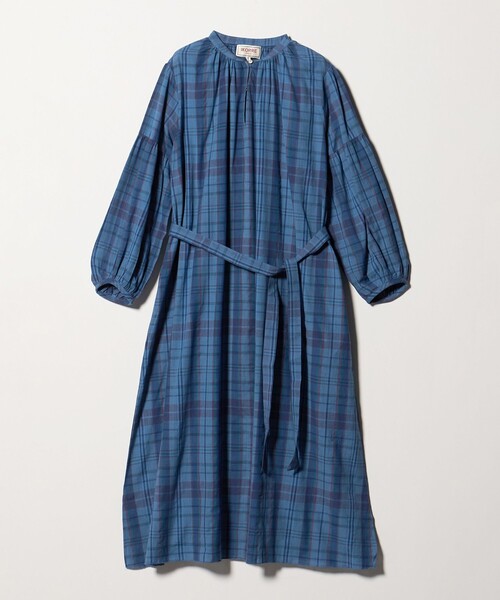 Steven Alan(スティーブンアラン)の「<IKORRE PARIS>DRESS IN MADRAS/ワンピース(ワンピース・レディース・ロイヤルブルー/レッド・2)」の2枚目の写真
