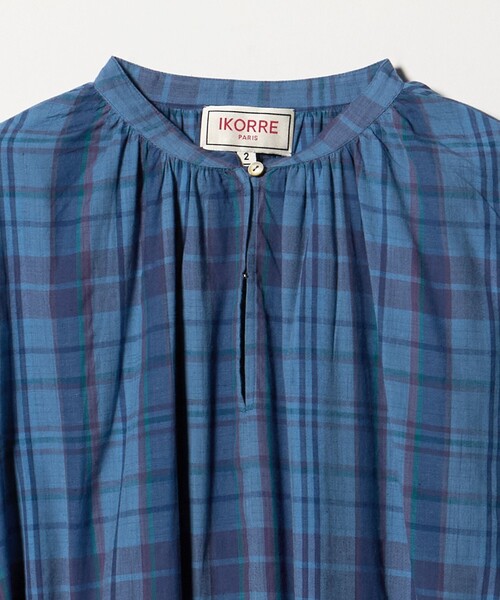 Steven Alan(スティーブンアラン)の「<IKORRE PARIS>DRESS IN MADRAS/ワンピース(ワンピース・レディース・ロイヤルブルー/レッド・2)」の4枚目の写真