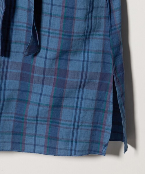 Steven Alan(スティーブンアラン)の「<IKORRE PARIS>DRESS IN MADRAS/ワンピース(ワンピース・レディース・ロイヤルブルー/レッド・2)」の6枚目の写真