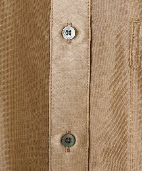 LANVIN en Bleu(ランバンオンブルー)の「セミシアーフレアシャツ(シャツ/ブラウス・レディース・チャコールグレー/オフホワイト/ブラック/ベージュ・38)」の6枚目の写真