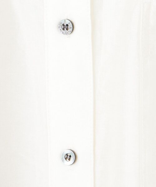 LANVIN en Bleu(ランバンオンブルー)の「セミシアーフレアシャツ(シャツ/ブラウス・レディース・チャコールグレー/オフホワイト/ブラック/ベージュ・38)」の7枚目の写真