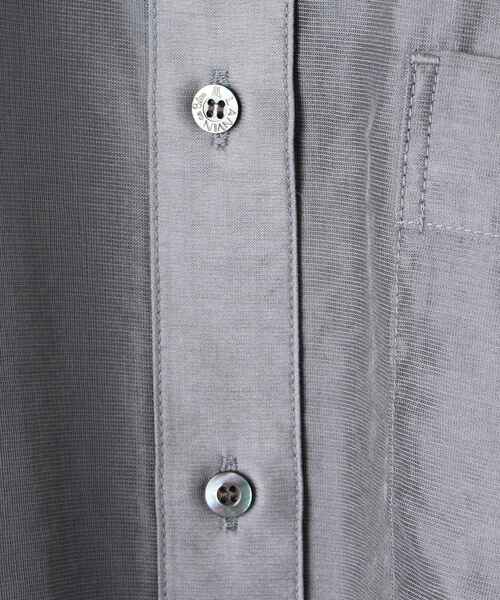 LANVIN en Bleu(ランバンオンブルー)の「セミシアーフレアシャツ(シャツ/ブラウス・レディース・チャコールグレー/オフホワイト/ブラック/ベージュ・38)」の12枚目の写真