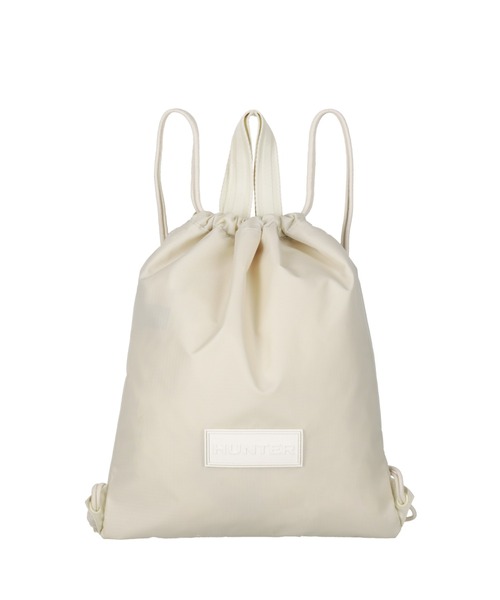 ELLEgirl(エルガール)の「HUNTER TRAVEL DRAWSTRING BACKPAC(バックパック/リュック・レディース・ホワイト/ブラック・FREE)」の2枚目の写真