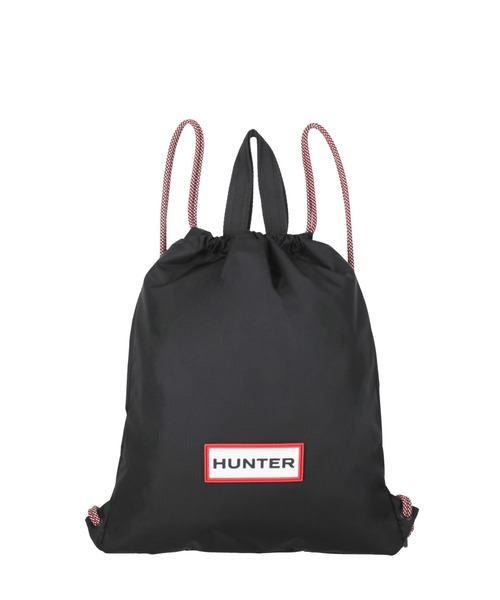 ELLEgirl(エルガール)の「HUNTER TRAVEL DRAWSTRING BACKPAC(バックパック/リュック・レディース・ホワイト/ブラック・FREE)」の1枚目の写真