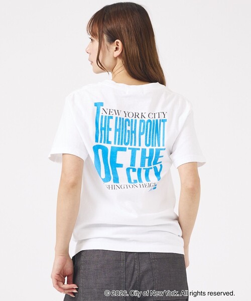 GOOD ROCK SPEED(グッドロックスピード)の「【GOOD ROCK SPEED / グッドロックスピード】NYC T-Shirt/ロゴ/Tシャツ/半袖【WEB限定】(Tシャツ/カットソー・レディース・ホワイト/スミクロ/ピンク/ホワイト系その他・フリー)」の1枚目の写真