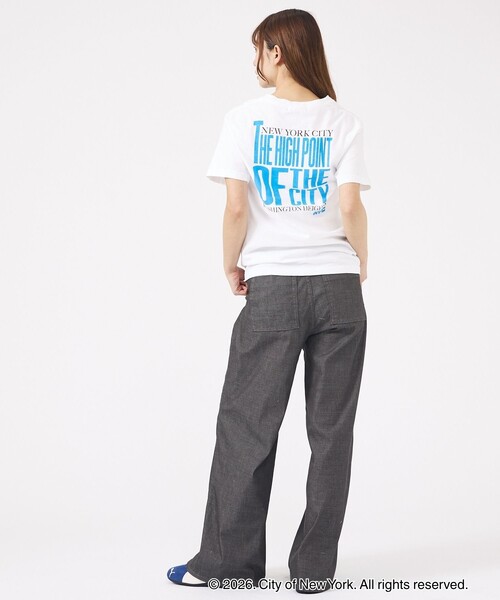 GOOD ROCK SPEED(グッドロックスピード)の「【GOOD ROCK SPEED / グッドロックスピード】NYC T-Shirt/ロゴ/Tシャツ/半袖【WEB限定】(Tシャツ/カットソー・レディース・ホワイト/スミクロ/ピンク/ホワイト系その他・フリー)」の5枚目の写真