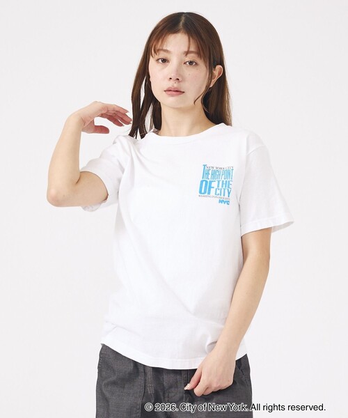 GOOD ROCK SPEED(グッドロックスピード)の「【GOOD ROCK SPEED / グッドロックスピード】NYC T-Shirt/ロゴ/Tシャツ/半袖【WEB限定】(Tシャツ/カットソー・レディース・ホワイト/スミクロ/ピンク/ホワイト系その他・フリー)」の9枚目の写真