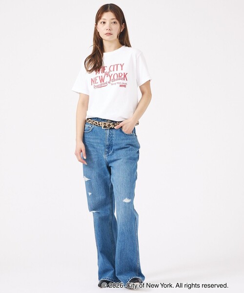GOOD ROCK SPEED(グッドロックスピード)の「【GOOD ROCK SPEED / グッドロックスピード】NYC T-Shirt/ロゴ/Tシャツ/半袖【WEB限定】(Tシャツ/カットソー・レディース・ホワイト/スミクロ/ピンク/ホワイト系その他・フリー)」の18枚目の写真
