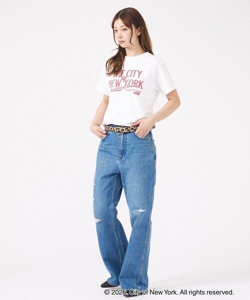 GOOD ROCK SPEED(グッドロックスピード)の「【GOOD ROCK SPEED / グッドロックスピード】NYC T-Shirt/ロゴ/Tシャツ/半袖【WEB限定】(Tシャツ/カットソー・レディース・ホワイト/スミクロ/ピンク/ホワイト系その他・フリー)」の19枚目の写真