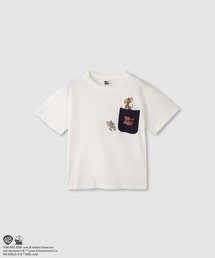 TOM&JERRY（トムアンドジェリー）の「【TOM＆JERRY 】ポケットキャラクタープリント 半袖Tシャツ（Tシャツ/カットソー）」