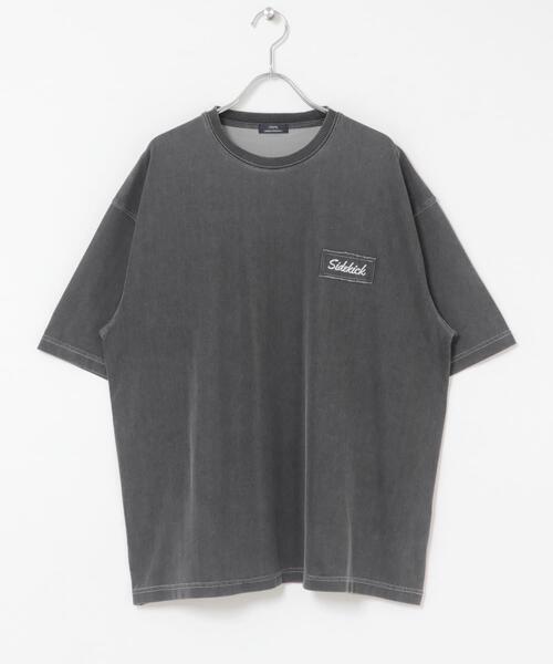 ITEMS URBANRESEARCH(アイテムズ アーバンリサーチ)の「HIGH COOLワンポイント刺繍デニムTシャツ(Tシャツ/カットソー・メンズ・ネイビー/ブラック/ブルー・MEDIUM/LARGE)」の13枚目の写真