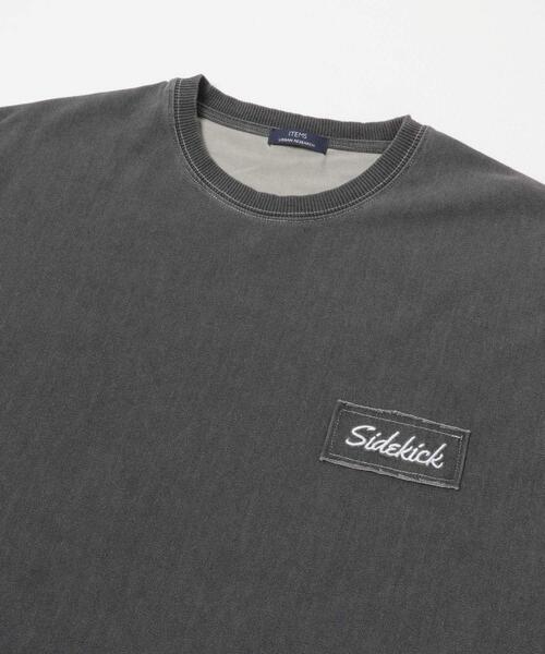 ITEMS URBANRESEARCH(アイテムズ アーバンリサーチ)の「HIGH COOLワンポイント刺繍デニムTシャツ(Tシャツ/カットソー・メンズ・ネイビー/ブラック/ブルー・MEDIUM/LARGE)」の14枚目の写真