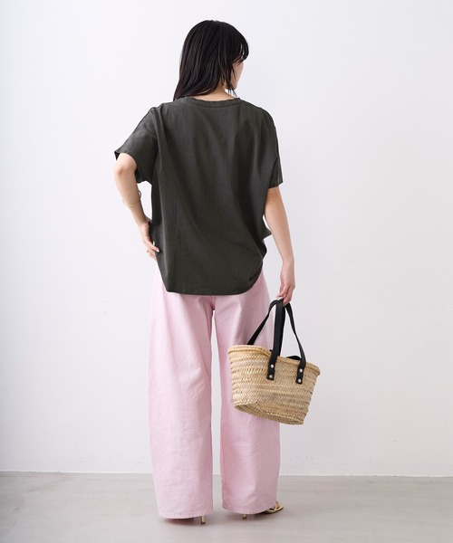 MICA&DEAL(マイカ&ディール)の「"Peaberry"ロゴTシャツ(Tシャツ/カットソー・レディース・ベージュ/オフホワイト/チャコールグレー・FREE)」の22枚目の写真