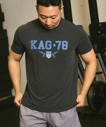 KHAKI GRADO（カーキグラド）の「K.A.G 78 マッスルドレギュラーフィット半袖Tシャツ（ダークチャコール）（Tシャツ/カットソー）」