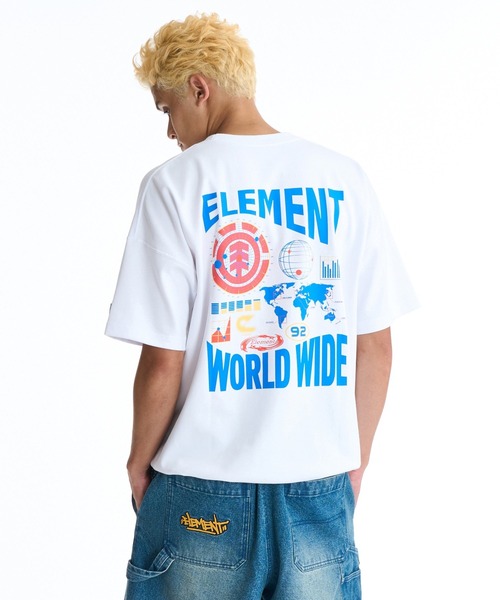 ELEMENT(エレメント)の「ELEMENT メンズ WORLD WIDE SS Tシャツ 【2026年夏モデル】(Tシャツ/カットソー・メンズ・ホワイト/イエロー系その他/ブラック・MEDIUM/LARGE/X-LARGE)」の19枚目の写真