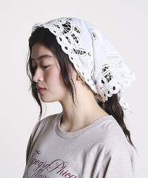 ROSE BUD | (mag.by c)BATTEN LACE SCARF(バンダナ/スカーフ)