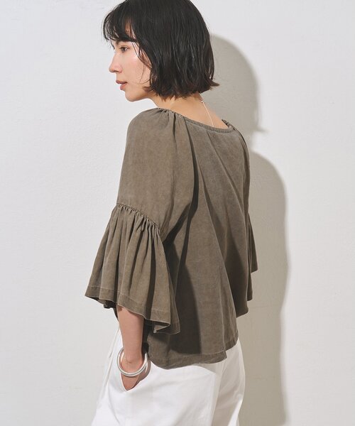 Whim Gazette(ウィムガゼット)の「フレアスリーブブラウス(シャツ/ブラウス・レディース・ベージュ/モカ/オフホワイト・FREE)」の16枚目の写真