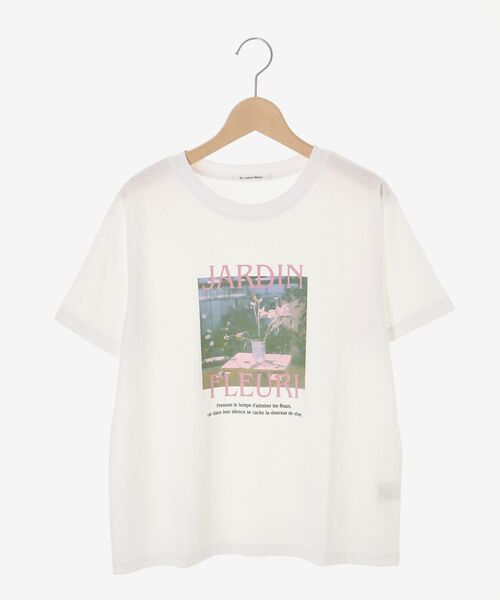 le.coeur blanc(ルクールブラン)の「JARDIN FLEURIフォトTEE(Tシャツ/カットソー・レディース・ベージュ/ネイビー/オフホワイト・38)」の10枚目の写真